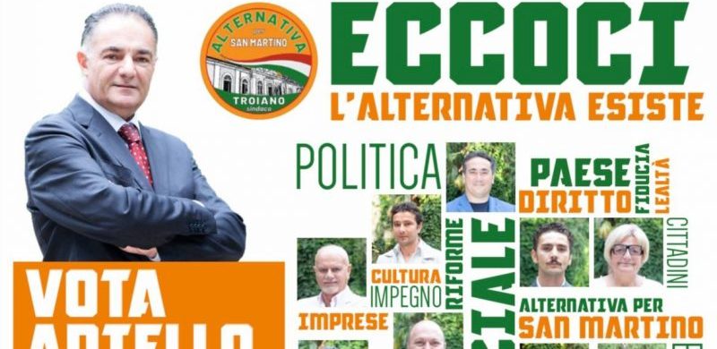 “Alternativa per San Martino” apre la campagna elettorale. Aniello Troiano pronto con la sua squadra