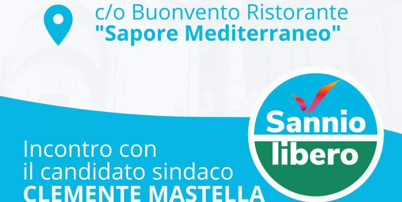 Domenica manifestazione elettorale di “Sannio Libero” e Clemente Mastella