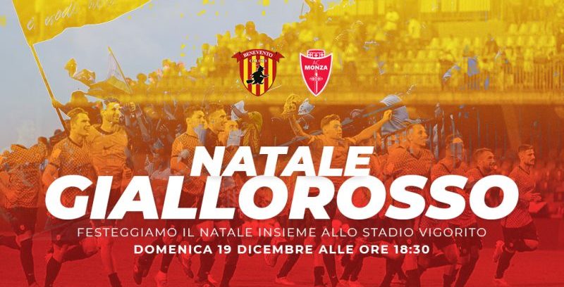 Benevento, varata l’iniziativa “Natale Giallorosso”: allo stadio gratis. Info e modalità