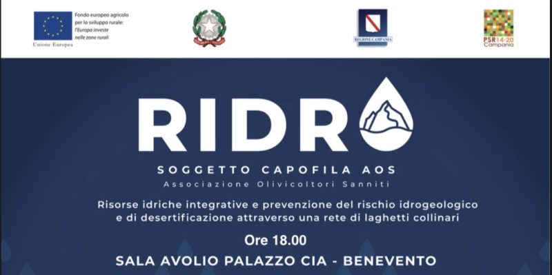 Benevento, progetto “Ridro”: giovedì l’evento conclusivo