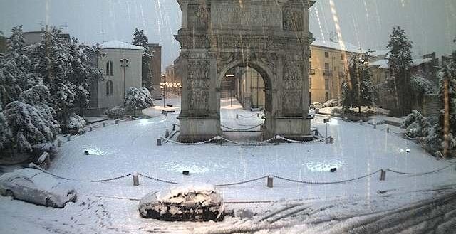 Sannio, da domani allerta meteo per neve