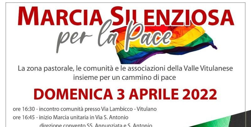 Valle Vitulanese| Pace nel mondo, note logistiche per la marcia silenziosa del 3 aprile