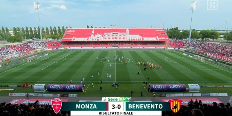 Monza-Benevento 3-0: giallorossi assenti ingiustificati