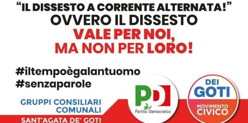 Sant’Agata de’ Goti| Pd e Dei Goti: “Riccio cerca di difendere l’indifendibile: l’insolenza e la smemoratezza appartengono a lui”