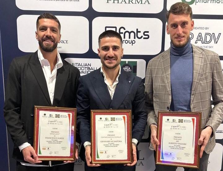 Italian Sport Awards 2022, tre i giallorossi premiati a Salerno