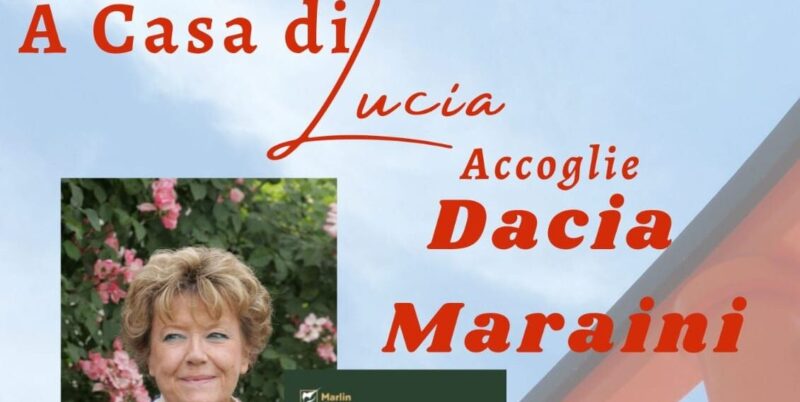 <strong>L’Associazione “A casa di Lucia” accoglie Dacia Maraini per la presentazione del libro “Sguardo a Oriente”</strong>