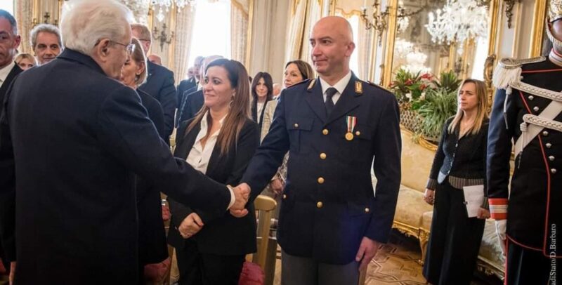 Polizia, un agente di Benevento riceve medaglia d’oro al merito civile