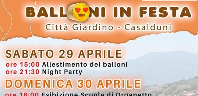 “Balloni in festa”, la prossima settimana il via alla nuova manifestazione a Casalduni