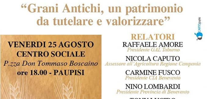 Al Festival dei Sapori di fine agosto anche un dibattito sui grani antichi