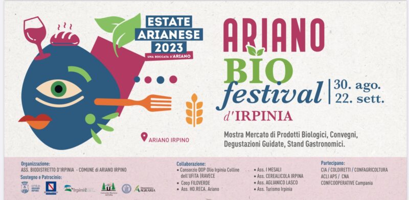 Ariano Bio Festival, al via i mercatini bio nei suggestivi giardini della Villa Comunale