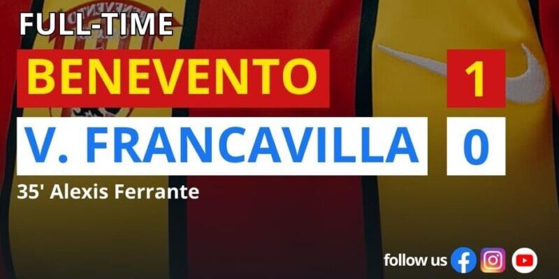 Benevento-Virtus Francavilla 1-0: prima vittoria stagionale per la Strega