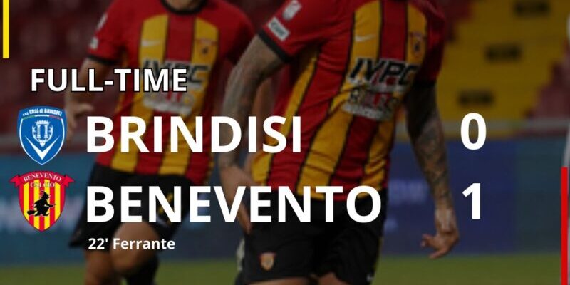 Brindisi-Benevento 0-1: Ferrante regala una vittoria sofferta alla Strega