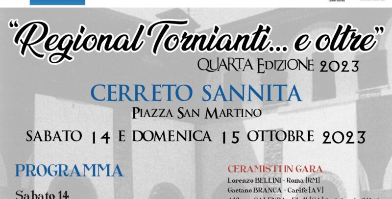 A Cerreto Sannita nel week end la quarta edizione del ‘Regional Tornianti… e oltre’