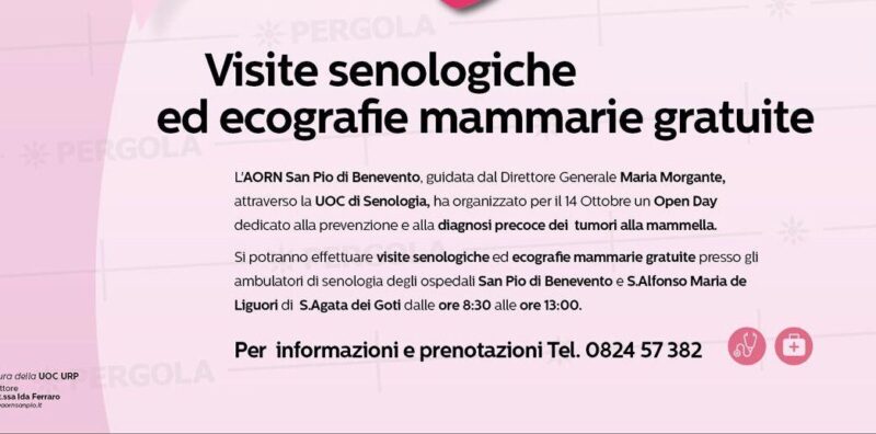 San Pio, sabato Open Day per la prevenzione del tumore alla mammella