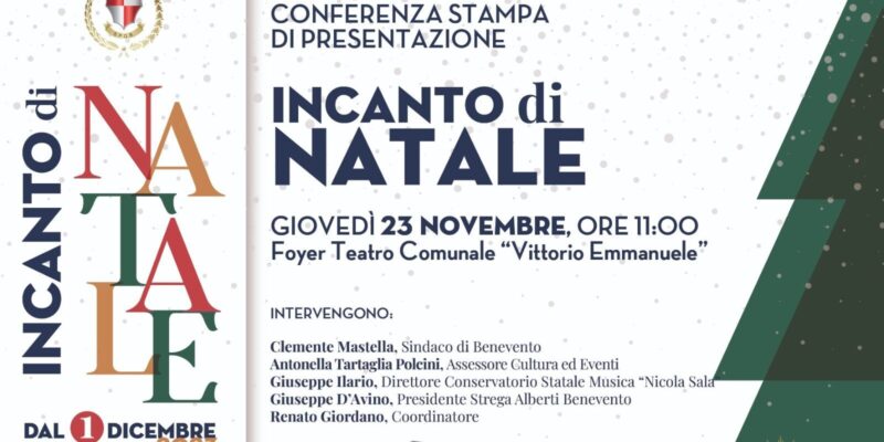 Benevento, giovedì la presentazione di InCanto di Natale 2023