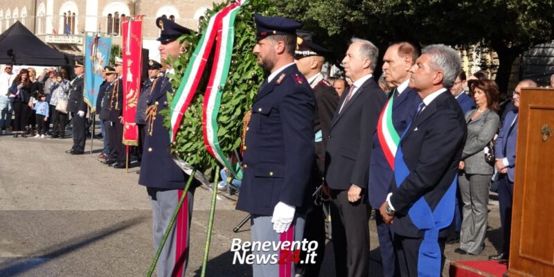 Benevento celebra la Giornata dell’Unità Nazionale e delle Forze Armate (FOTO E VIDEO)