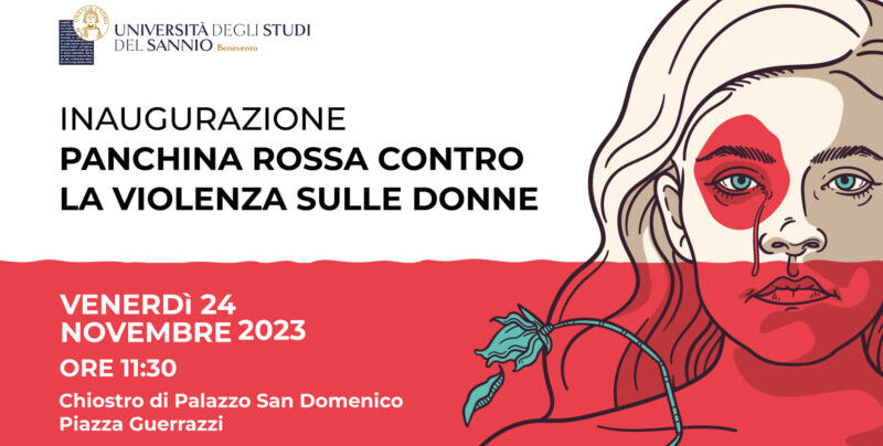 Unisannio inaugura la panchina rossa contro la violenza sulle donne