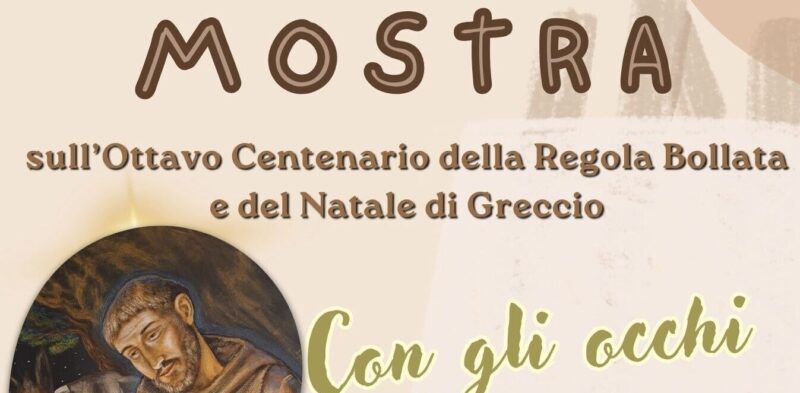 Una mostra per ricordare gli 800 anni del Natale di Greccio