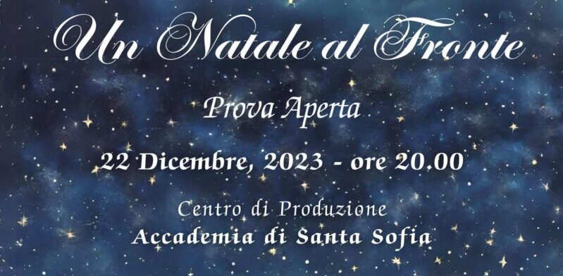 “Un Natale al fronte”, venerdì lo spettacolo di TeSt-TeatroStage