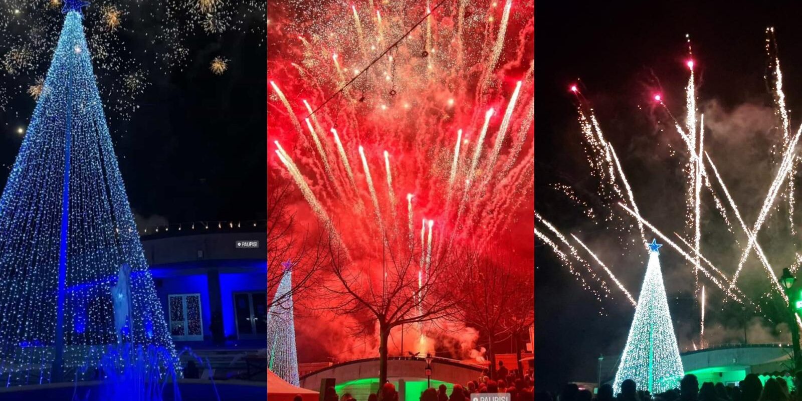 Paupisi, successo ed emozioni all’accensione del grande Albero di Natale in piazza don Tommaso Boscaino