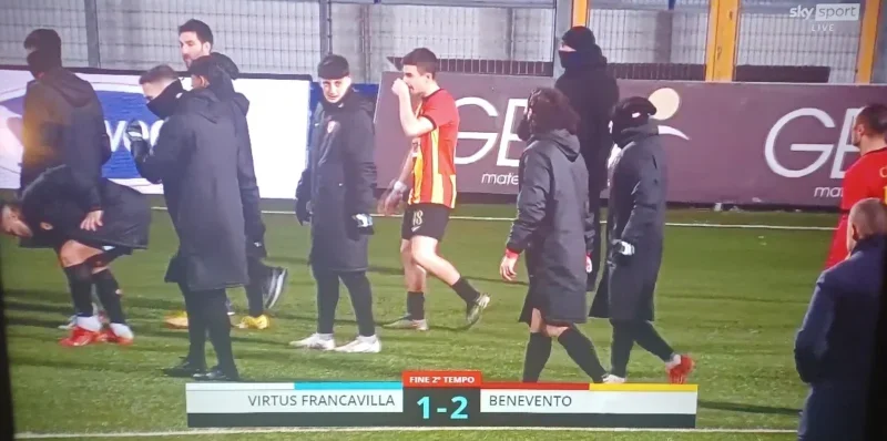 Virtus Francavilla-Benevento 1-2: il super-gol di Simonetti regala tre punti alla Strega