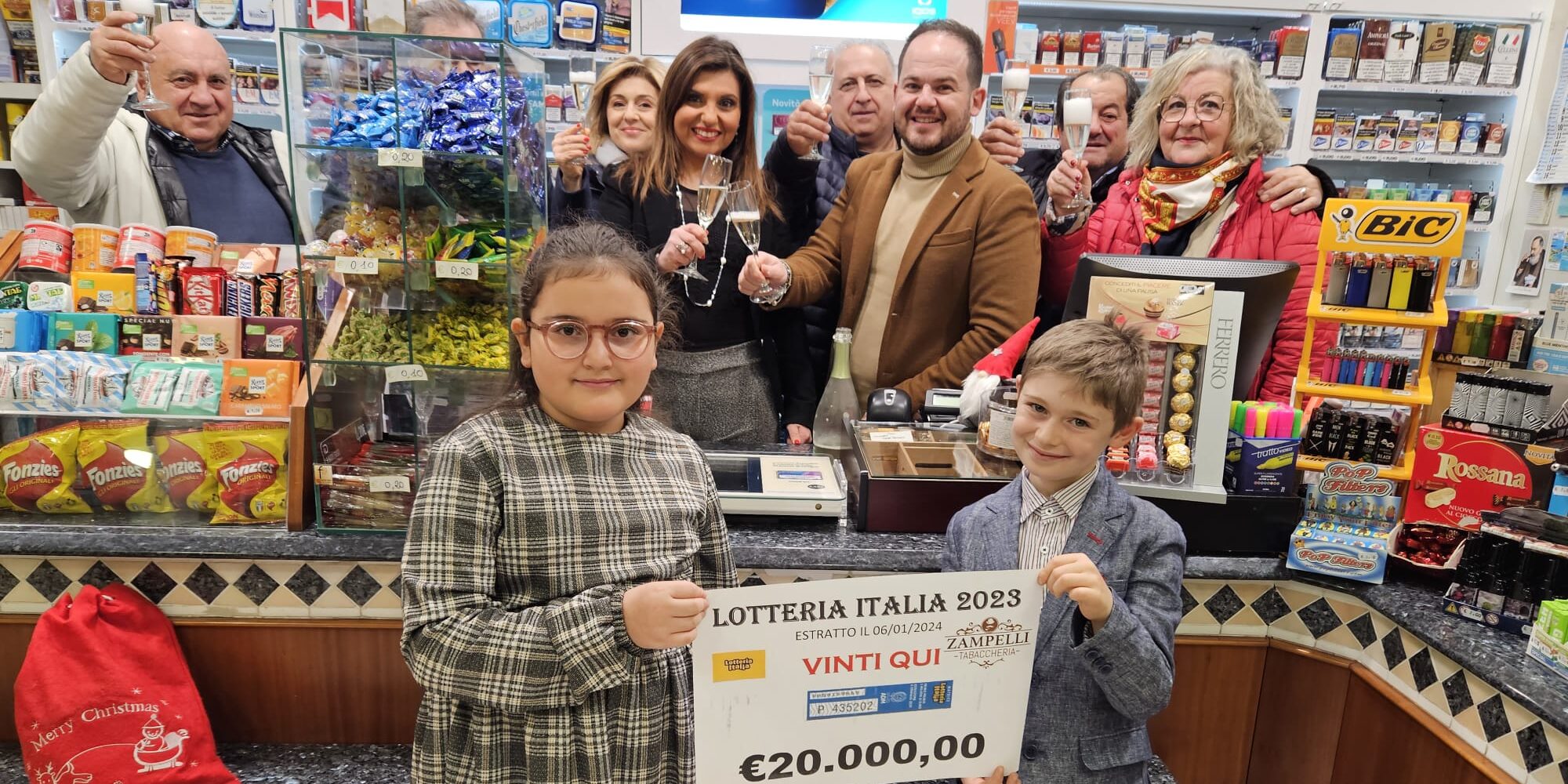 Lotteria Italia, alla Tabaccheria Zampelli di San Giorgio del Sannio venduto il premio da 20mila euro