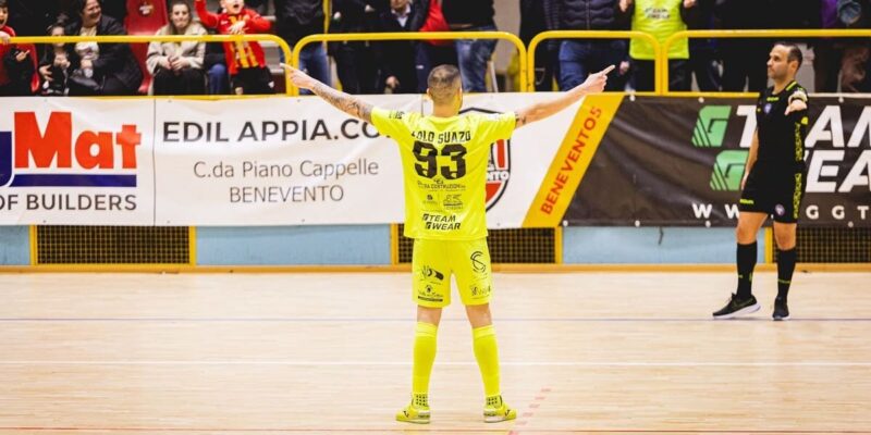 Il Benevento 5 non smette di correre, col Giovinazzo arriva la quinta vittoria di fila