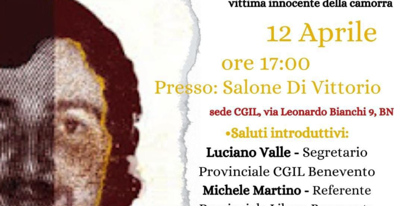 Libera Benevento, venerdì un evento in memoria di Antonio Esposito Ferraioli
