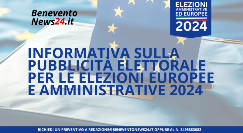 Informativa sulla pubblicità elettorale per le elezioni europee e amministrative 2024