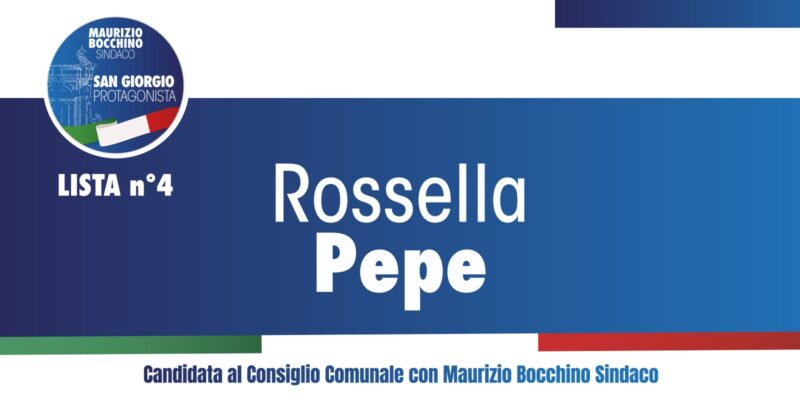 Elezioni S. Giorgio, Rossella Pepe (S. Giorgio Protagonista): “Mio impegno per un osservatorio sull’occupazione giovanile e femminile”