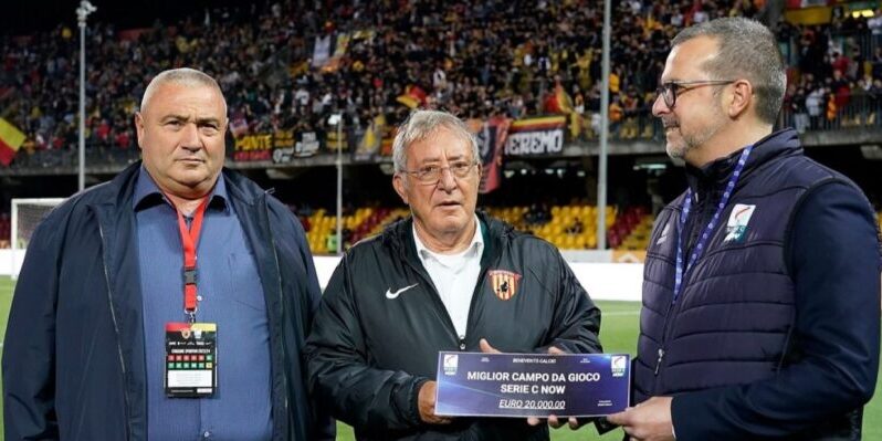Benevento, arriva il riconoscimento per il miglior terreno di gioco della Serie C