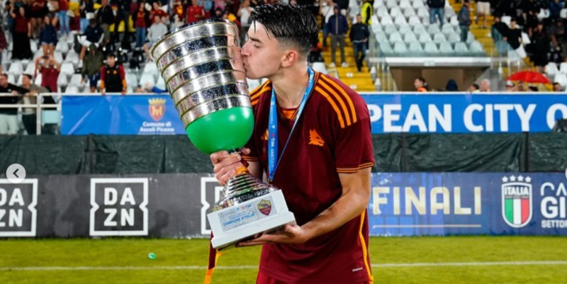 Calcio, il beneventano Cioffi Campione d’Italia con la Roma Under 15