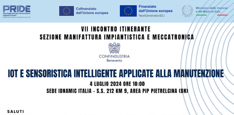 Pietrelcina, giovedì nel settimo incontro della Manifattura si parla di Sensoristica Intelligente