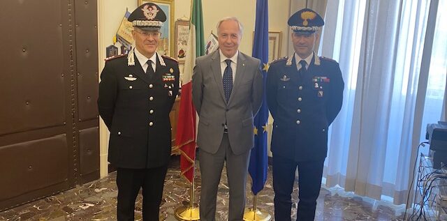 Benevento, il Prefetto Torlontano ha ricevuto il nuovo Comandante Legione Carabinieri Campania