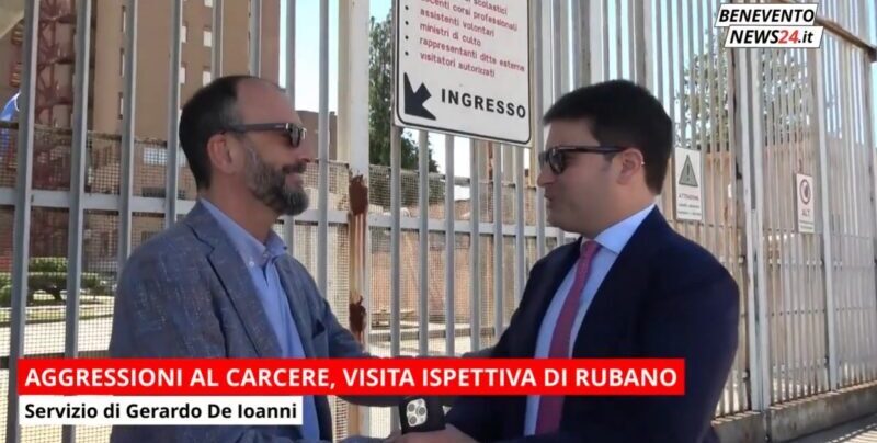 VIDEO – Aggressioni al carcere di Benevento, visita ispettiva di Rubano