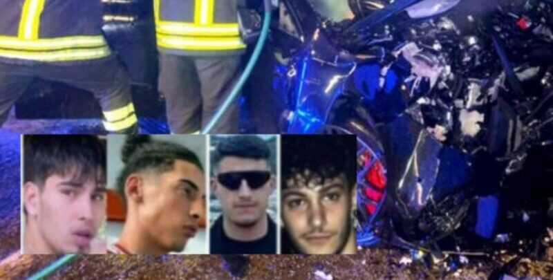 Roy, Mattia, Francesco e Bilal, amici inseparabili: altre 4 giovani vite spezzate da un incidente stradale