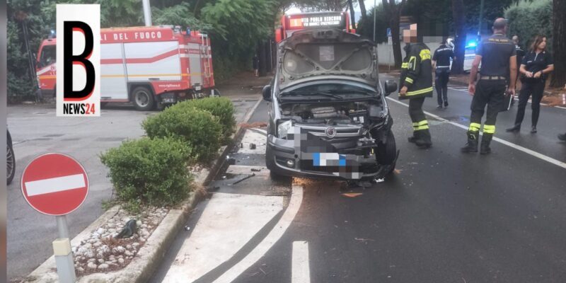 FOTO – Benevento, scontro tra due auto in zona Pacevecchia: ferite le conducenti