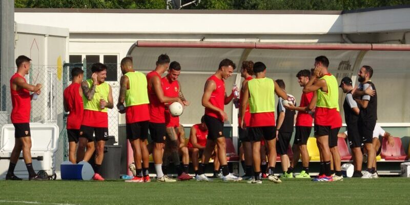 FOTO – Benevento, sessione a porte aperte all’Antistadio a tre giorni dal Catania