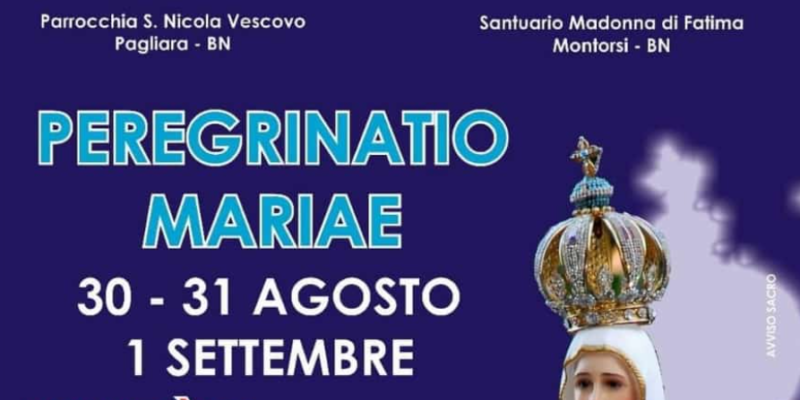 Pagliara, da domani a domenica la “Peregrinatio Mariae” del simulacro della Madonna di Fatima del Santuario di Montorsi