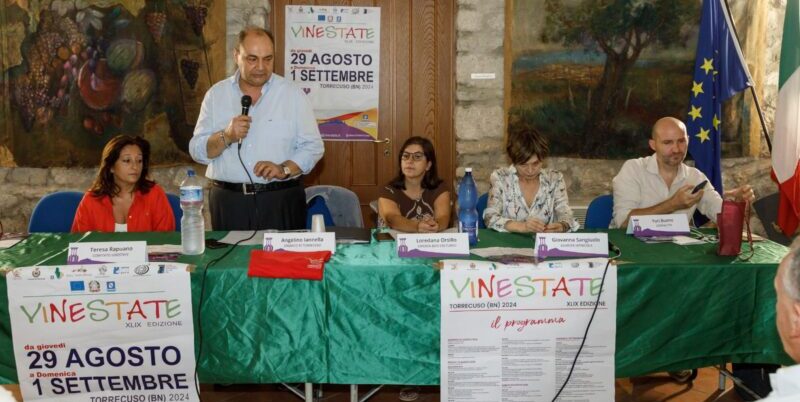 Torrecuso, all’anteprima di Vinestate il sindaco Iannella: “L’edizione di quest’anno un ‘ponte’ verso il traguardo dei 50 anni”