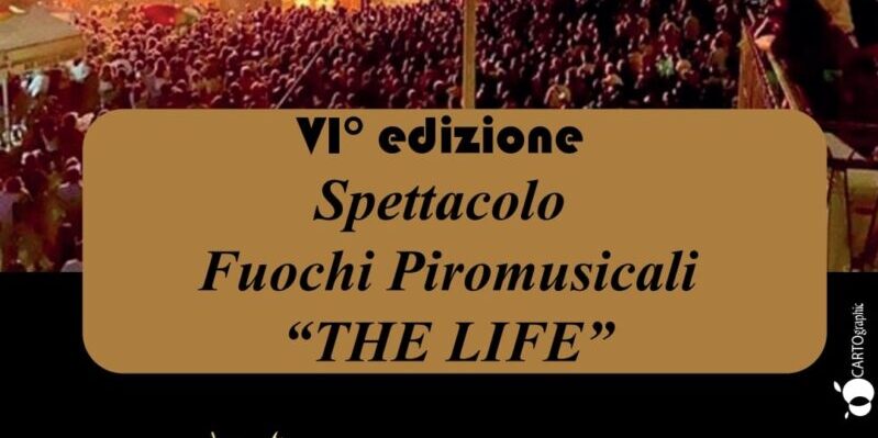 Paupisi, al Festival dei Sapori e degli Artisti di Strada-51° Sagra del Cecatiello anche lo spettacolo dei fuochi piromusicali ‘Vita’