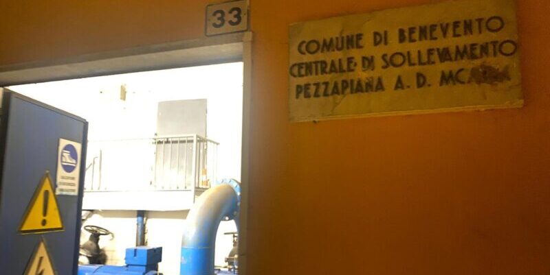 Benevento, terminati i lavori alla Centrale di Pezzapiana: iniziate manovre di riapertura