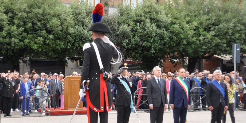 Benevento, il Presidente della Provincia Nino Lombardi saluta il Prefetto Torlontano e il Prefetto Moscarella