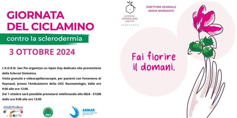 AORN San Pio, venerdì 3 ottobre open day dedicato alla sclerodermia