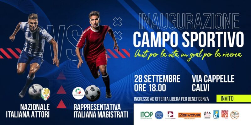 Calvi, domani l’inaugurazione del nuovo campo sportivo