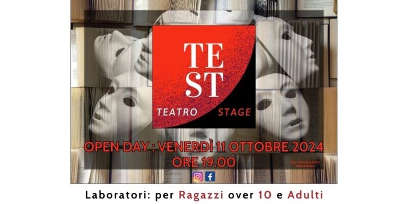 Benevento, venerdì l’open day di TeSt – Teatro Stage: il 17 ottobre ripartono i corsi per ragazzi e adulti