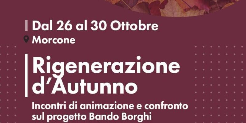 Morcone | “TAM, la cultura è un fiume”: da domani a mercoledì momenti di lavoro e di condivisione