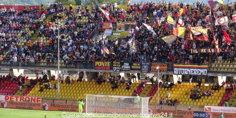 Benevento-Casertana, alle 15 al via la prevendita per il derby del “Vigorito”:  vietata la vendita online