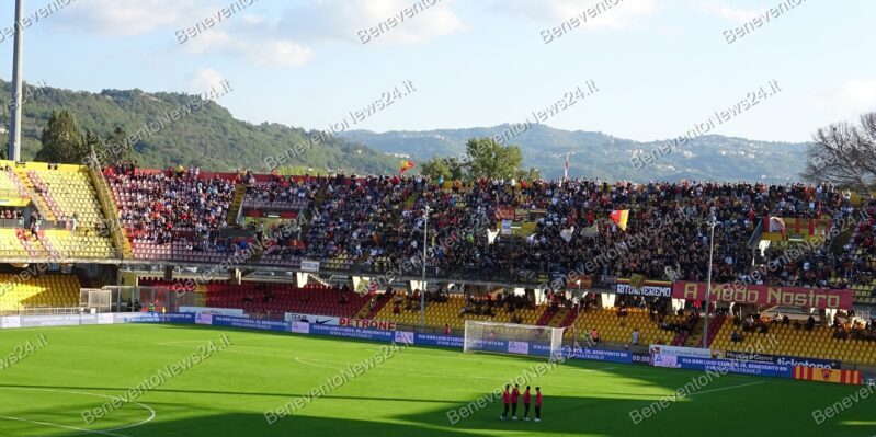 Benevento, sold-out Curva Sud Superiore e Tribuna Superiore Coperta. Ottimo riscontro dai Distinti Superiori