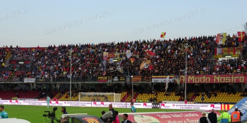 Benevento-Audace Cerignola, dalla Puglia oltre 900 tifosi. Si avvicina quota 7mila